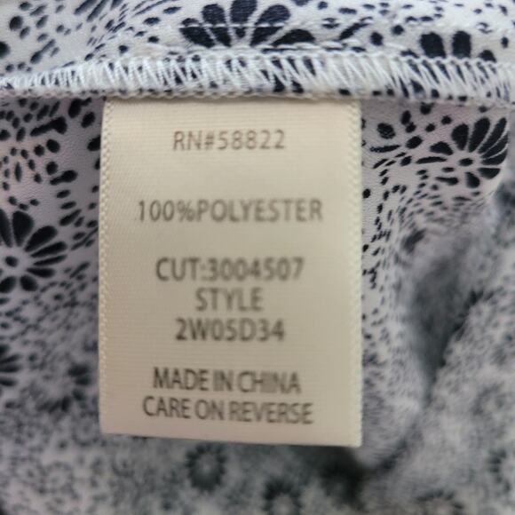 Max Studio Size 3XL Asymmetrical V-Neck Floral High Low Hem Blouse Boho - Picture 7 of 8